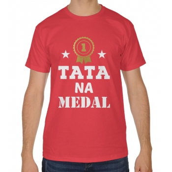 Koszulka męska na dzień ojca Tata na medal